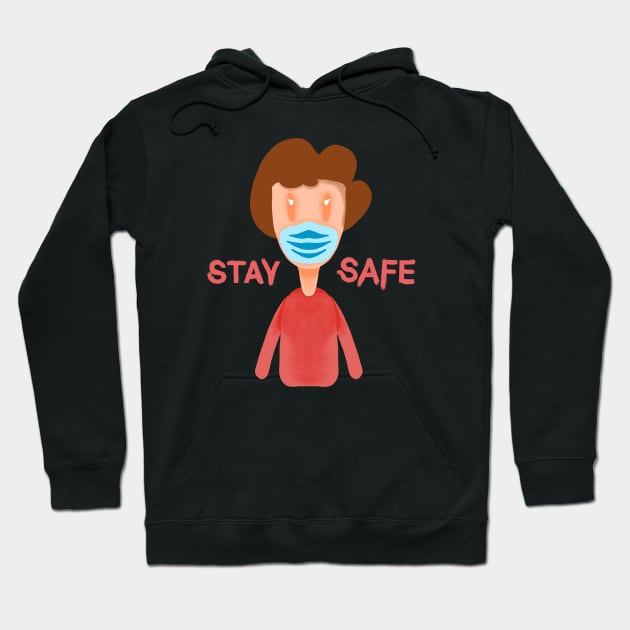 Stay Safe Hoodie by Apxwr